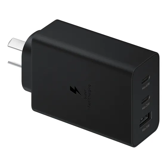 Samsung Adaptador Trio Carga Super Rápida - Sin Cable (65w) Color Negro