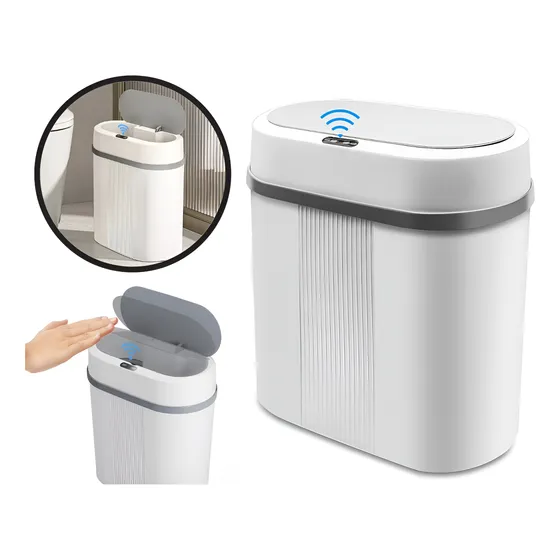 Lixeira Inteligente Com Sensor Para Banheiro E Cozinha