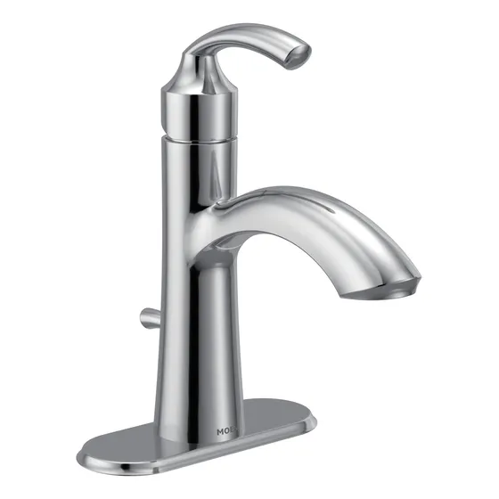 Lavabo Baño Una Sola Manija Placa Opcional Cromado