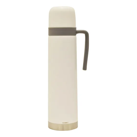 Termo Acero Inox 0.75l Manija Fija Mantiene Frío Calor Comet Color Blanco