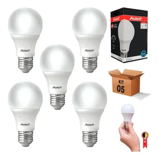 Kit 5 Lùmpadas Led 15w 6500k Casa Comércio Avant Kit 5 Lùmpadas Led 15w 6500k Casa Comércio Avant