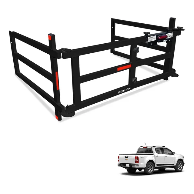 Extensor Caçamba S10 2012 A 2019 Divisor Dobravel Preto Edd