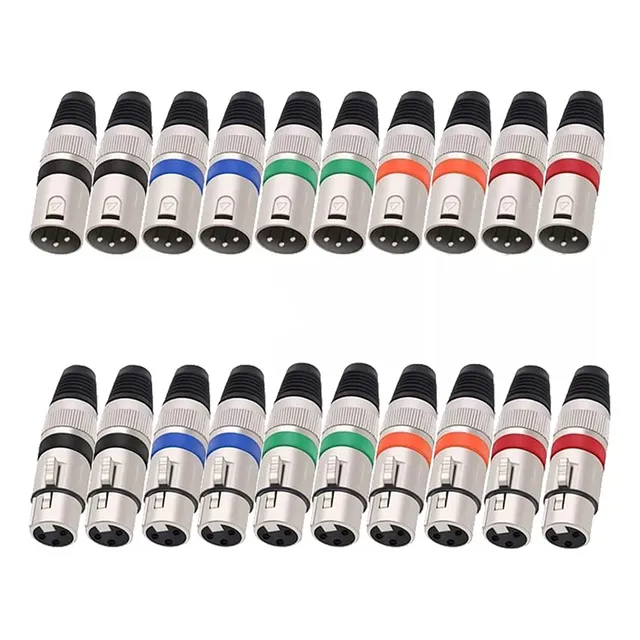 Bomge Conectores Xlr Color Multicolor Pack 20 Units