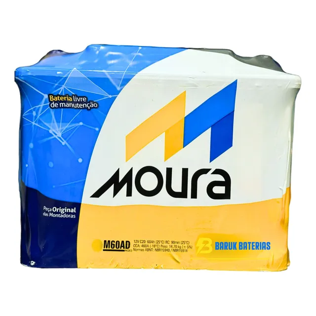Bateria Moura 60ah - Ford Edge (2008 A 2012) M60ax