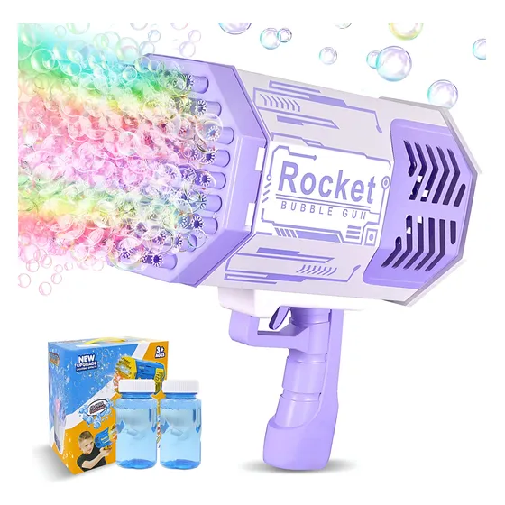 Pistola De Burbujas Rocket De 69 Holes.
