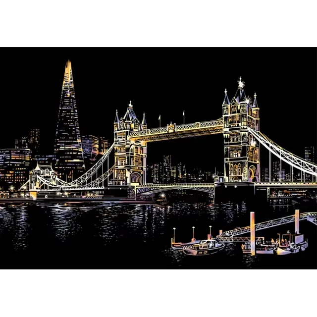 Pintura Raspable Scratch Art Rasca Y Pinta - Colorful Cities