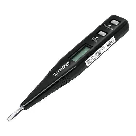 Tester Probador Digital De Tension C A. Y C C. Truper 12 Cm