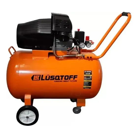Compresor De Aire Eléctrico Monofásico Lüsqtoff LC40100 50 Hz Naranja 220v