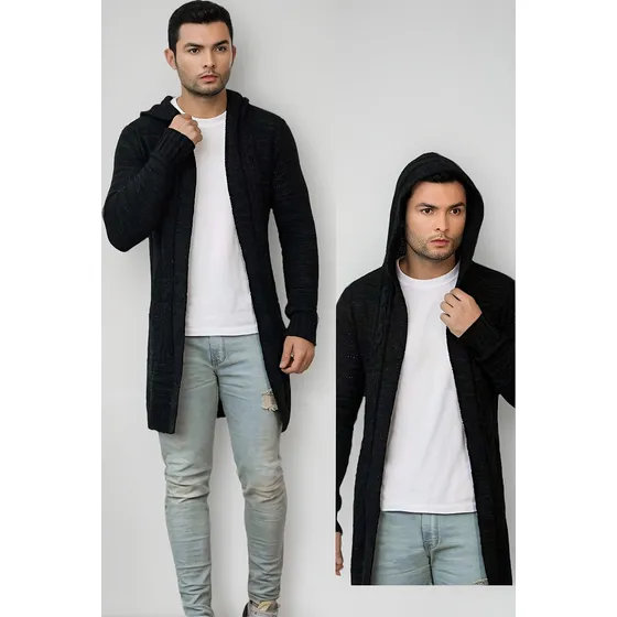 Cardigan Para Caballero, Saco Largo Para Hombre