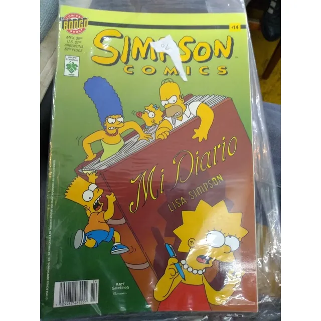 Los Simpson Cómics Mi Diario Lisa Simpson