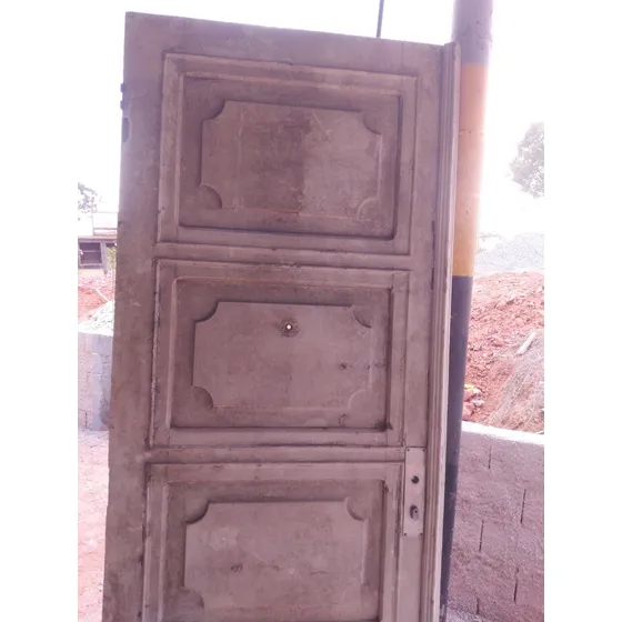 Porta Antiga Em Cedro Rosa Maciço