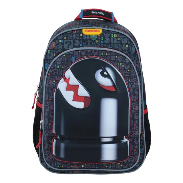 Mochila Grande Negro Chenson Mario Bros Kadal