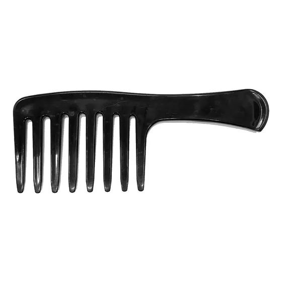 Peine de Plástico Mega Profesional T13239 De Desenredar Negro Grande T. Nice