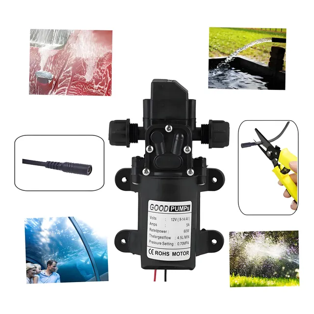 Dc 12v Bomba De Agua De Alta Presión 116psi/0.8 Mpa Autoceb