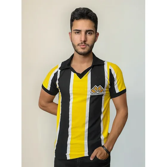 Camisa Retrô Do Criciúma 1988 Uniforme 3 Algodão Licenciada