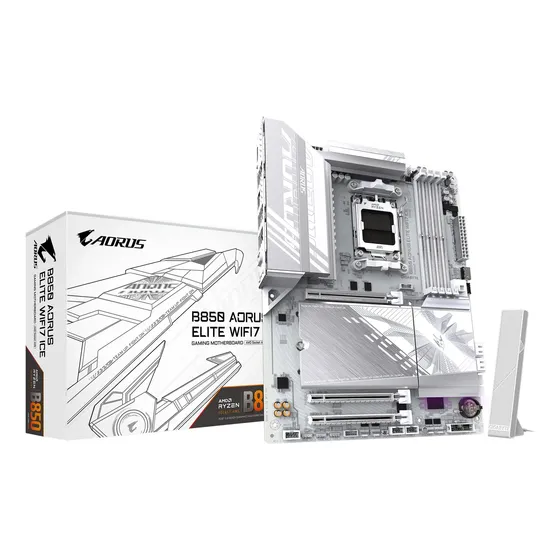 Placa Madre Gigabyte B850 Aorus Elite Wifi7 Ice