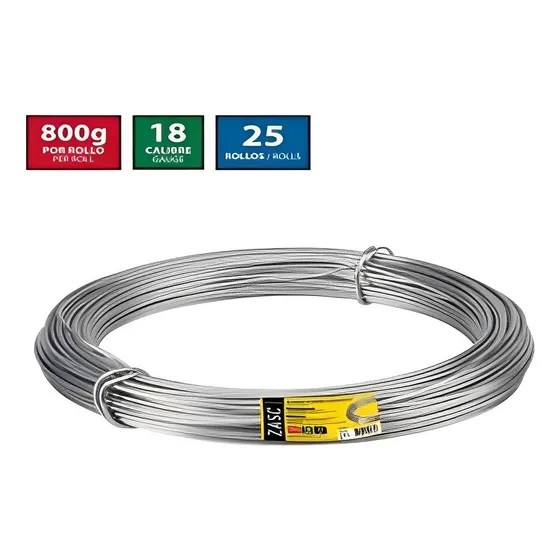 Alambre De Hierro Galvanizada 800 Gram Calibre 18 Zasc