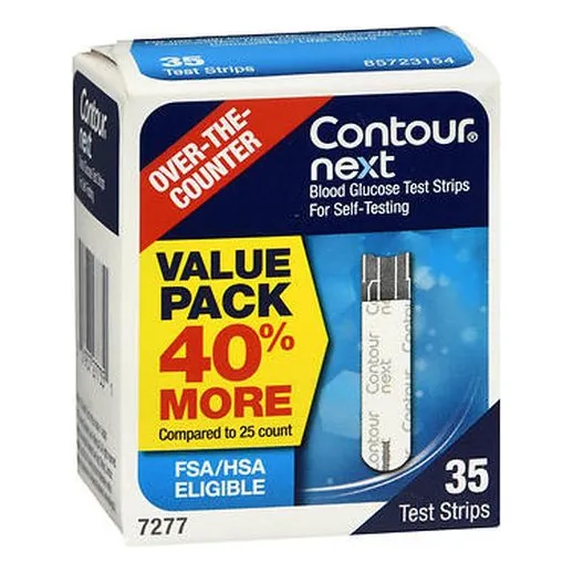 Tiras Reactivas De Glucosa En Sangre Contour Next 35 Cada Un