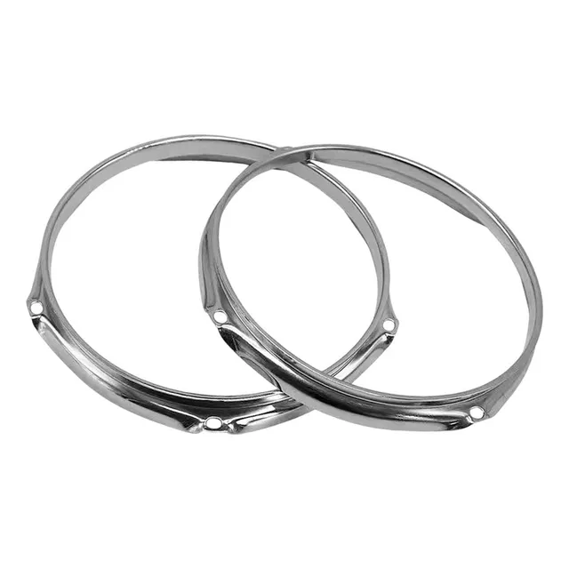 2pcs Juego De Aro De Bombo Accesorios 14 Pulgadas 6 Agujeros