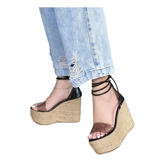 Sandalias Yuten Artesanal Plataforma Moda Colombiana