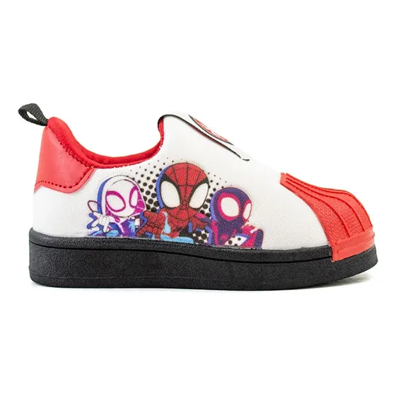 Calzado Casual Bajo Pu Puntera De Goma Spiderman