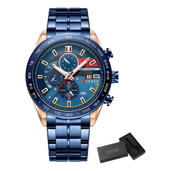 Reloj Para Hombre Curren 8410 Kred532003 Azul