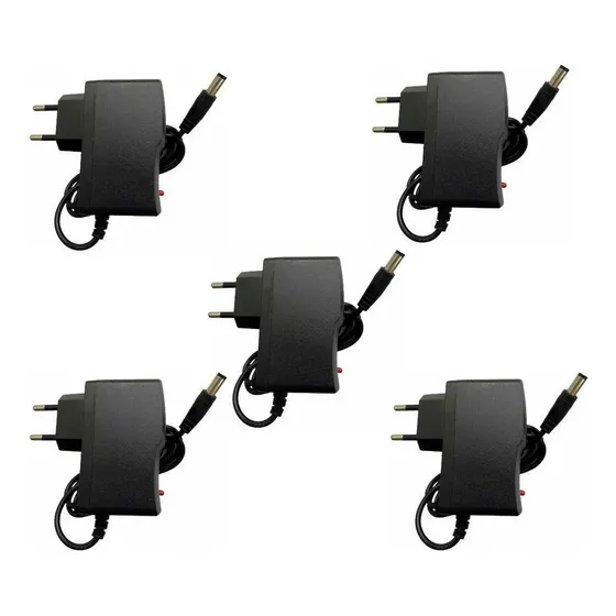Kit 5 Fonte 12v 2a Bivolt Estabilizada Led