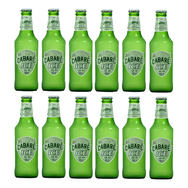 Pack Bebida Cabaré Ice Garrafa Sabor Limão 275ml 12 Unidades
