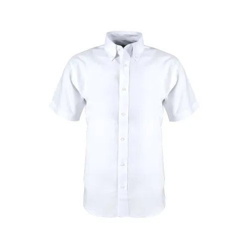 Camisa Blanca Manga Larga Y Manga Corta Caballeros Cap