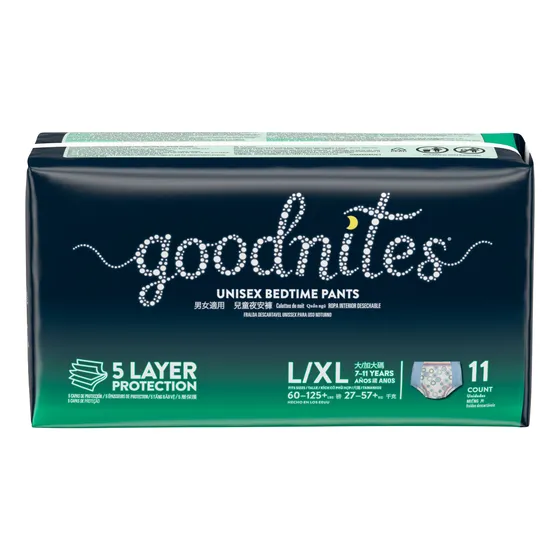 Pañales Goodnites Ropa Interior  L/XL x 11 unidades