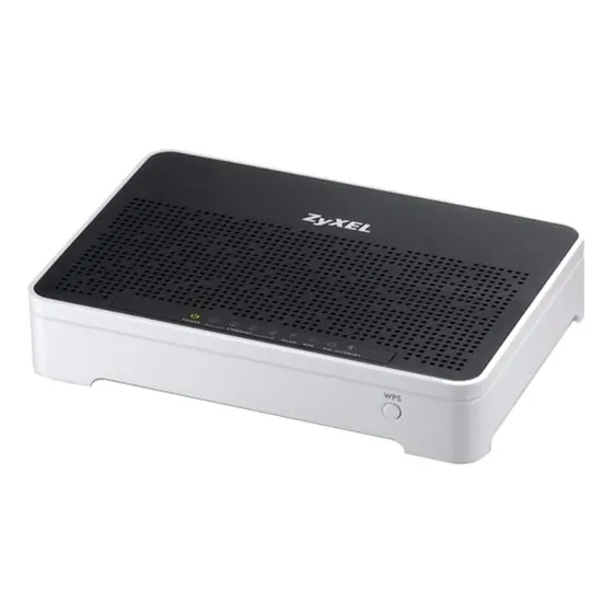 Modem roteador com wifi Zyxel AMG1202-T10B branco e preto