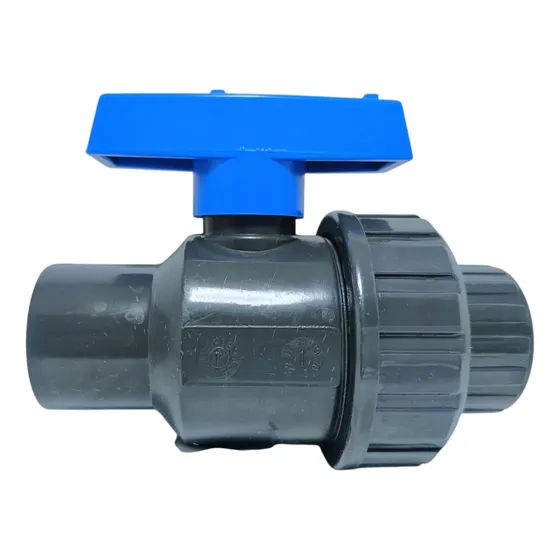 Válvula Bola Esfera Pvc Tuerca Unión 1-1/2 Pulgada Cementar
