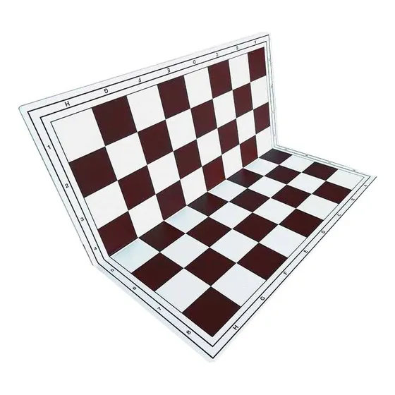 Práctico Tablero De Ajedrez Plástico Plegable En 4 Partes