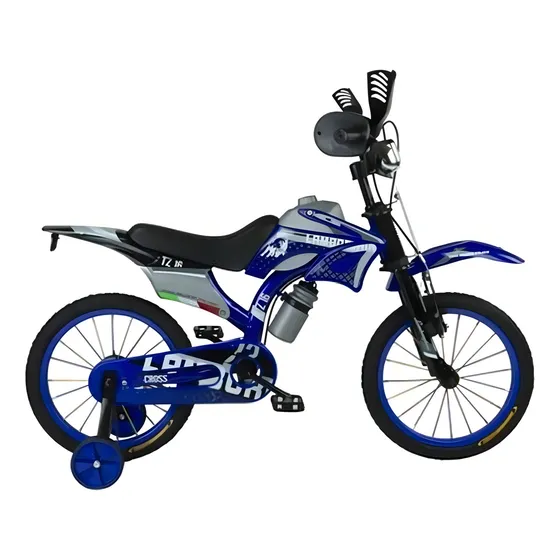 Bicicleta infantil Lamborghini Cross rodado 16 cuadro M color azul