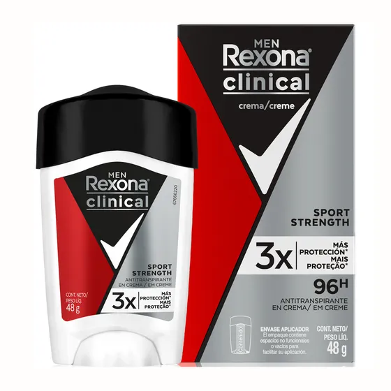 Antitranspirante Men Clinical Sport Strength En Crema 48gr Rexona