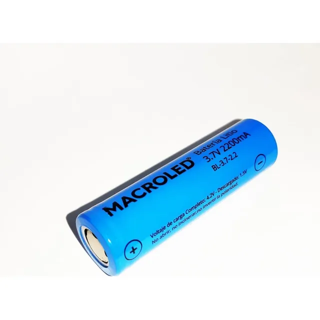 Pila Bateria Recargable Litio 3.7v Macroled 2200ma 