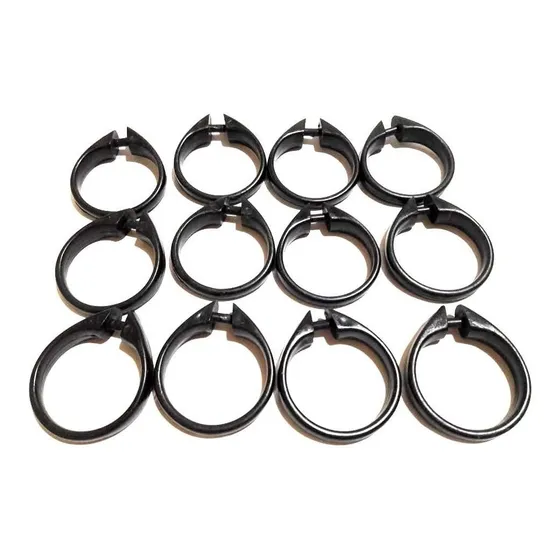 Ganchos Aros Para Cortina - Pack 12 Piezas Plástico
