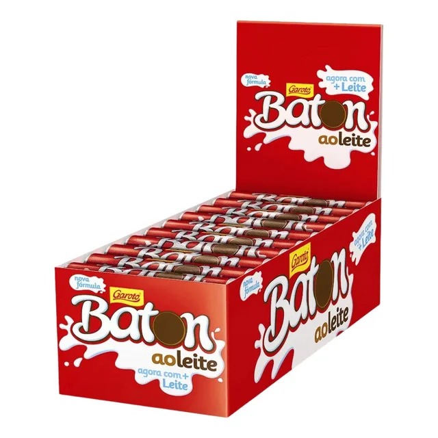 Chocolate Baton Ao Leite - Original Garoto - Caixa Display