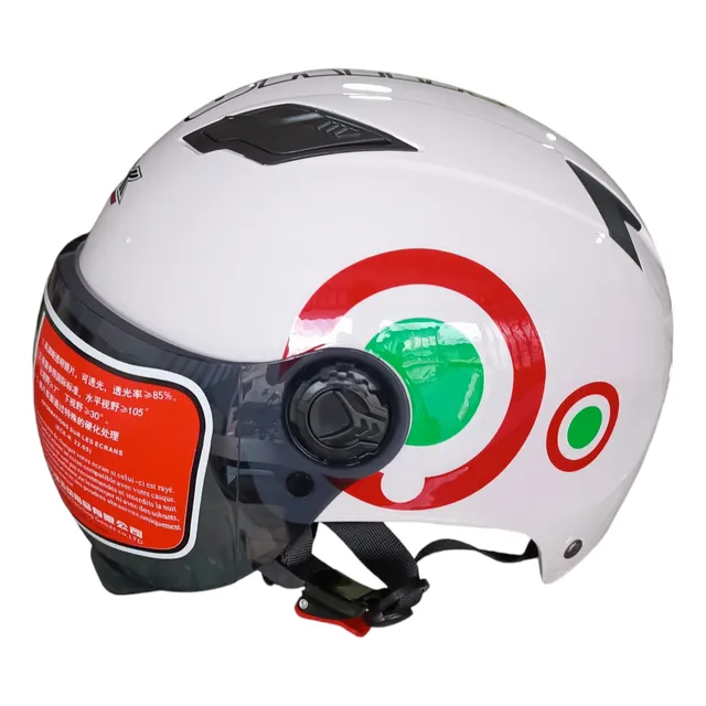 Casco Tipo Aviador Con Visera Moto