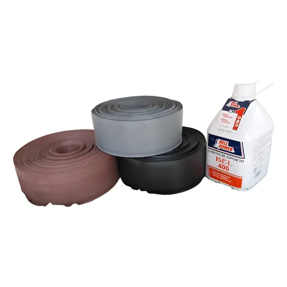 Rodapié De Vinil Negro 8cm 25ml