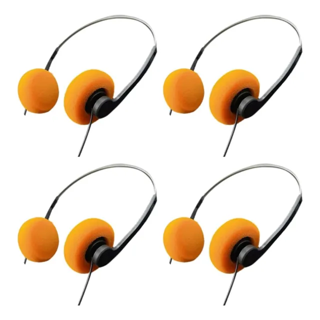 Auriculares Retro Naranja Jinshining Sobre La Oreja Hi-fi