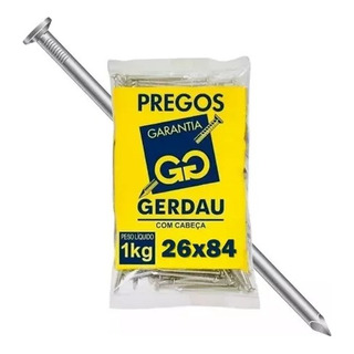 Prego Polido 26x84 1kg Com Cabeça Gerdau Prego Polido 26x84 1kg Com Cabeça Gerdau
