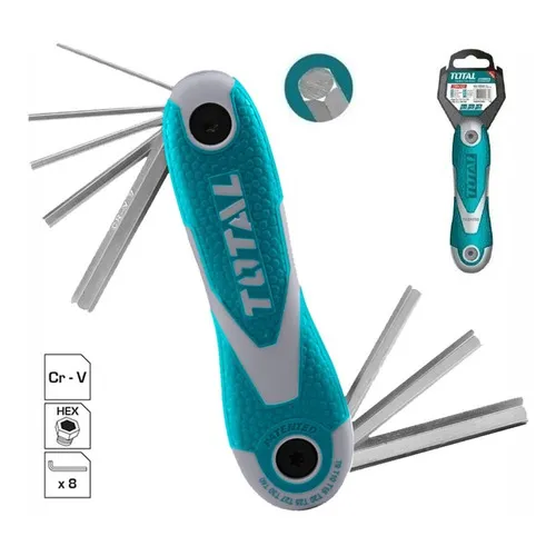Juego Llaves Allen Hexagonales 2-8mm Total Tht1061826
