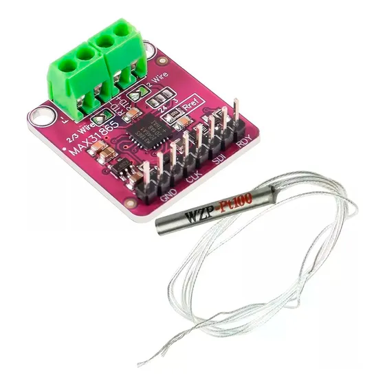 Tecneu Modulo Max31865 + Sensor Temperatura Rtd Pt100 2 Hilos 450°c