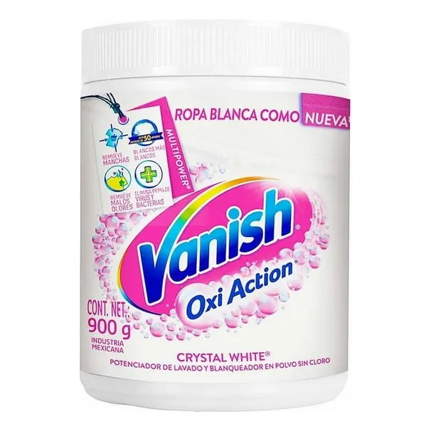 Vanish Quitamanchas Para Ropa Blanca Crystal White 900g