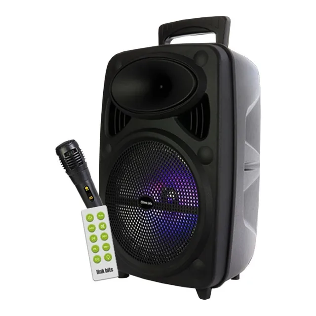 Bocina Control Y Micrófono Bluetooth Portatil 8 Pulgadas Tws