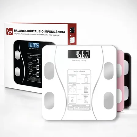 Balança Digital Corpo Epsilon EPS-6905 Bluetooth para Saúde e cor Branco