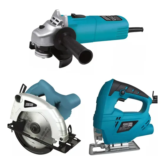 Caladora 500w + Sierra Circular 1300w + Amoladora 600w