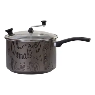 Pipoqueira Panelaço Brasil - AlumĂnio 22cm Grafite Pipoqueira Panelaço Brasil - AlumĂnio 22cm Grafite