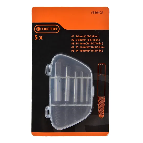 Juego De Extractores De Pernos 5 Piezas Tactix